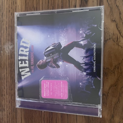 Photograph of a CD of Weird: The Al Yankovic Story's soundtrack